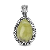 Sterling Silver Green Calcite Enhancer