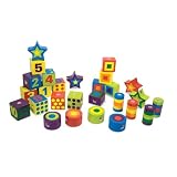 Melissa & Doug Deluxe Wooden 27-Piece Lacing Beads in a Box
