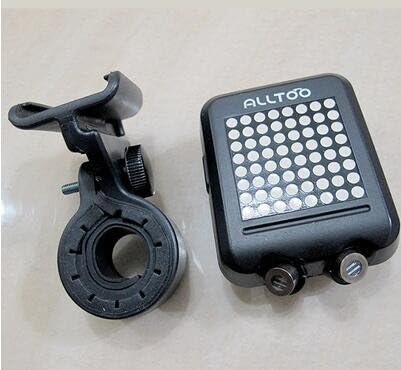 Waterproof Bike Tail Light with 2 red Laser 64 LED Flashing Lamp Bicycle Cycling Warning Alarm Rear LED