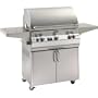 Fire Magic Aurora A540 All Infrared Natural Gas Grill With Single Side Burner On Cart