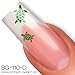 Nailart NAIL TATTOO STICKER - turtle/tortoise - green
