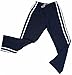 Adult Unisex Track Pants Navy Blue with White Stripes