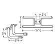 H-Shaped Twin Stainless Steel Burner L-Shaped Venturi