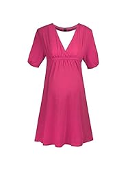 V-neck Elasticized   Waistline Puff Sleeves Cotton Lace Ruched  Dress