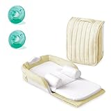 Baby Delight - NEW Supreme Snuggle Nest With Incline Wedge and Soothing Sounds - Plus a FREE 2-Pack Soothie Newborn Pacifier shaped for Baby's developing mouth, made of Latex-free Hospital grade Silicone