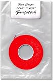 Tape, Single, Crepe, Red, 1/16" x 603"