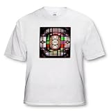 Jos Fauxtographee Abstract - A Lamp Shade with Neon Colors, Black Bars and Lots of Depth - T-Shirts