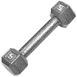 CAP Barbell 5 lb. Solid Gray Hex Dumbbell - Single