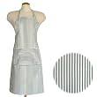 Olive Stripe Basic Apron 2500 906