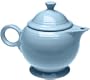 Homer Laughlin China Fiesta Periwinkle Blue Teapot 44 Oz.