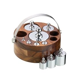 Natural Elements Set 10 pesetti con supporto e manico in metallo Natural Elements Set 10 pesetti con supporto e manico in metallo