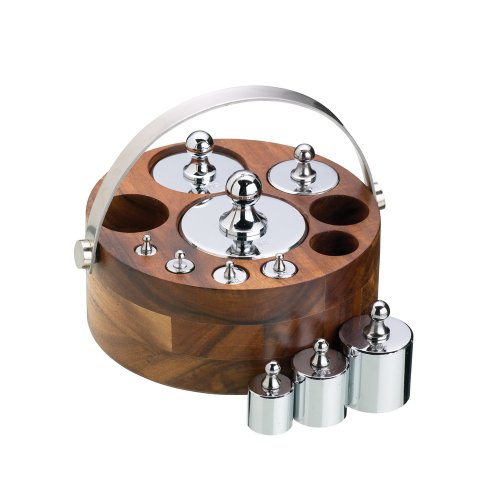 Natural Elements Ten Piece Metric Weight Set with Stand & Metal Handle