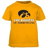 Iowa Hawkeyes Gold Infant Biggest Fan T-shirt