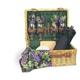 Picnic Time 209-46-123 Sonoma Wine and Cheese Picnic Basket 4-person