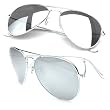 Vintage Retro Mirror Aviator Sunglass w/ free Pouch