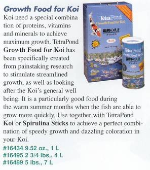 Tetra Koi Growth Sticks 9.52-Ounce 1-Liter