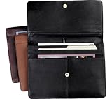 Review   / Millennium Leather Underarm Portfolio - Black Florentine Napa Leather
