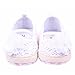 M2cbridge Baby Girl's Bow Dress Shoe Infant Toddler Pre-walker Crib Shoe (6-12 Months, White knit)