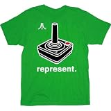 Atari Represent Green Adult T-shirt Tee