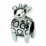 Sterling Silver Reflections Kids Giraffe Bead (3.25mm Diameter Hole)