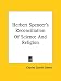 Book Herbert Spencer's Reconciliation of Science and Religion
