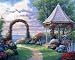 Garden Paths V Decorative Art Poster Print by John Zaccheo, 28x22 Image