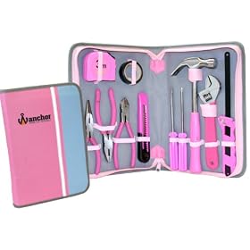 11 Piece Pink Tool Kit by Anchor