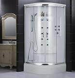 NIAGARA Corner Steam Shower White Finish, Shower Cabin DLG-85