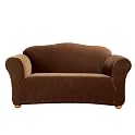 Casual Home Stretch Rib Loveseat Slipcover - Oar Brown