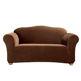 Casual Home Stretch Rib Loveseat Slipcover - Oar Brown