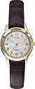 Timex Womens Burgundy Leather strap watch - T21693PF