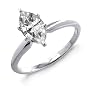 10k White or Yellow Gold Marquise Solitaire Diamond Ring (1/4 ct, J-K Color, I2-I3 Clarity)