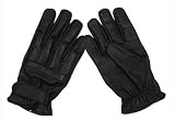 Leder Quarzsandhandschuhe schwarz S-XXL