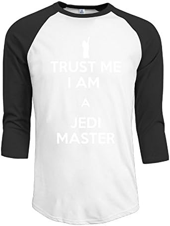 LBGN Men's 3/4 Sleeve Baseball Jedi Master Short Shirts Running Black M