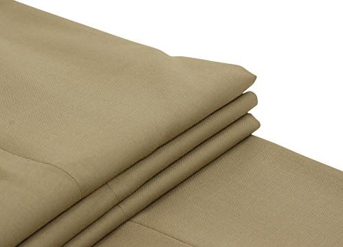Joseph Abboud Mens Solid Taupe Flat Front Dress Pants - Size 32