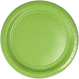 Amscan AMI 650013.53 Amscan Kiwi Big Party Pack Dinner Plates (50 Count), 1, green