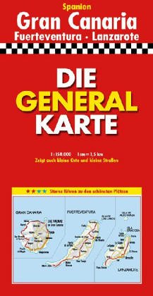 City Travel Guides Discounted  Search : Die Generalkarte mit Stadtplanen, Bildern, Informationen, Massstab 1:150 000, Gran Canaria, Fuerteventura, Lanzarote