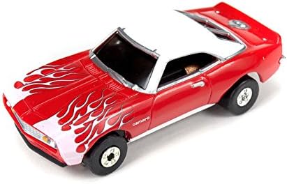 Auto World 1968 Chevy Camaro Red Thunder Jet 500 Flames HO Slot Car