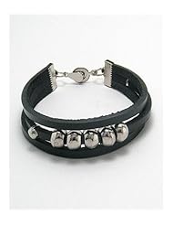 Black Leather Bracelet