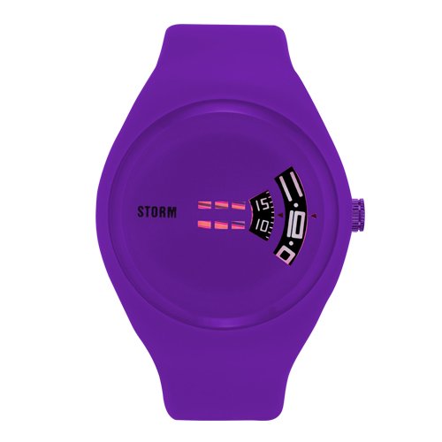 STORM Herren-Armbanduhr Analog Edelstahl violett 