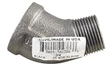 45 Black And Galvanized Street Elbow 8700128252 Anvil International