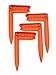 McKay 6” Secure Hold Beach Towel Stakes for Sand: Multi-Purpose Traveling Tool for Outdoor Camping, Picnics on a Blanket or Mat and for Holding Down Tarps on Cars & Boats (Orange)