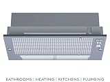 Neff Canopy Extractor Hood 53cm wide Silver Metallic