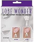 Lobe Wonder Invisible Earring Ear-Lobe Support Patches - Provides Relief for Damaged, Streched Ear-Lobes and Helps Protect Healthy Ear Lobes Against Tearing