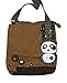 Chala Panda Patch Crossbody Handbag (Brown)