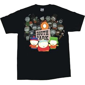 South Park FULL CAST Logo Official Men's Tee Shirt