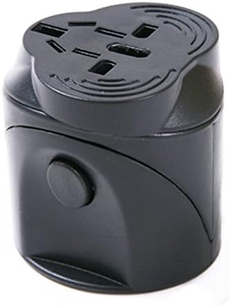 All in One Universal International Travel Power Plug Adapter with Surge Protection, Black