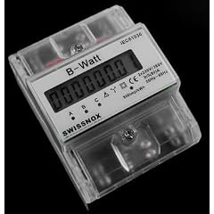 LCD Drehstromz�hler Wattmeter Stromz�hler Hutschiene Energiez�hler Schaltkasten kWh Wattz�hler TW