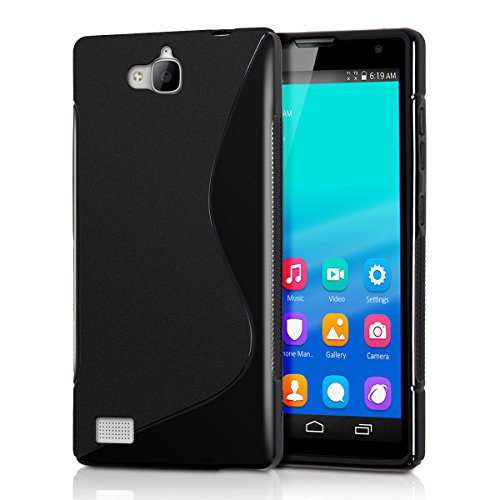 Kwmobile tpu silicone case for huawei honor 3c design s line blac…