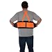 Liberty DuraWear Plain Back Support Belt with Hi-Vis Fluorescent Orange Attached Suspenders, Medium, Black